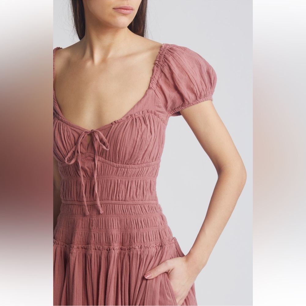 Free People feeling bonita Pink Midi Dress